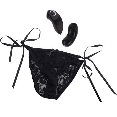 Little Black Panty Remote Control 10 Function Vibrating Lace Panties