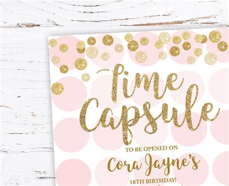 Time Capsule Kit Time Capsule Sign And Note Card First Etsy