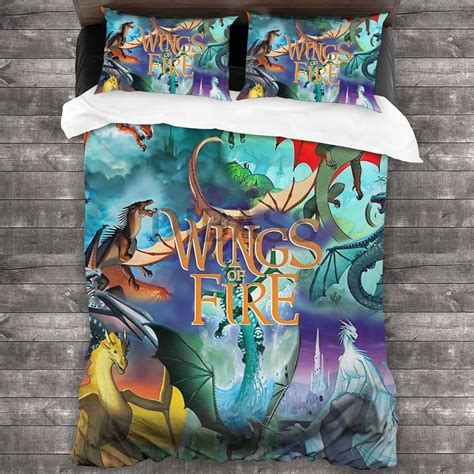 Wings Of Fire All Dragon Series Comforter Set With 2 Pillowcases，soft Microfiber Bedding Set