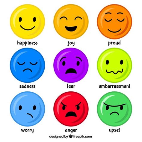 Emoticonos De Humor Vector Premium Emotions Preschool Feelings