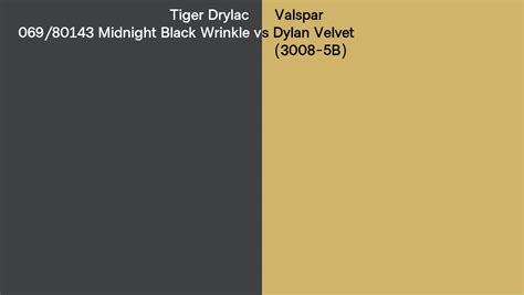 Tiger Drylac 069 80143 Midnight Black Wrinkle Vs Valspar Dylan Velvet