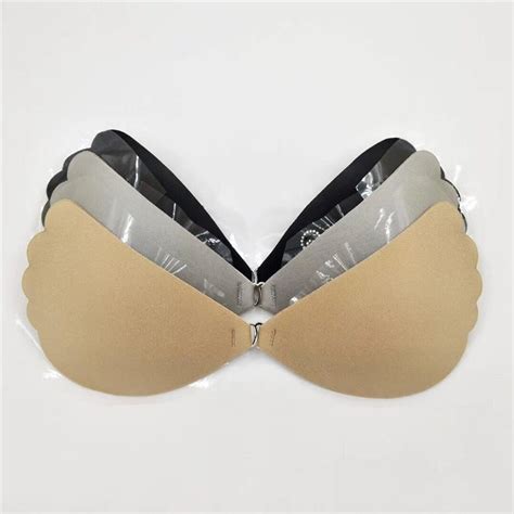Pcs Wholesale Strapless Seamless Push Up Silicone Self Adhesive Reusable Padded Invisible