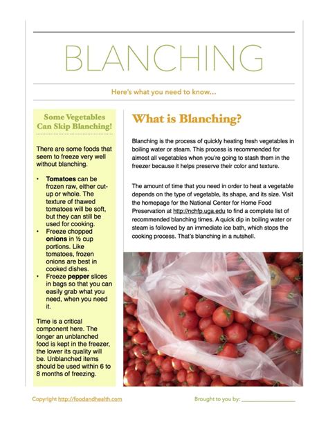The Truth About Blanching