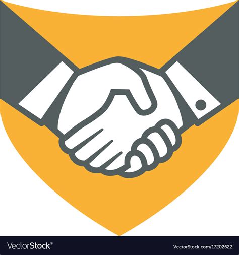 Handshake Logo For Business Royalty Free Vector Image