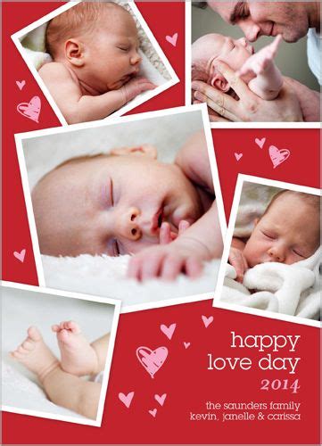 Cute Heart Collage 5x7 Photo Valentines Day Cards Shutterfly