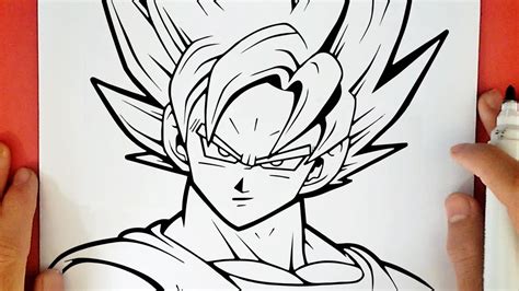 Como Dibujar A Goku Ssj Paso A Paso How To Draw Super Servyoutube
