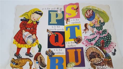 Vintage 1948 Merrill Publishing Co Abc Picture Book Nice Etsy