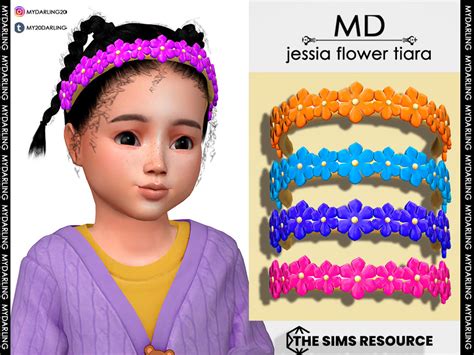 The Sims Resource Jessia Flower Tiara Toddler