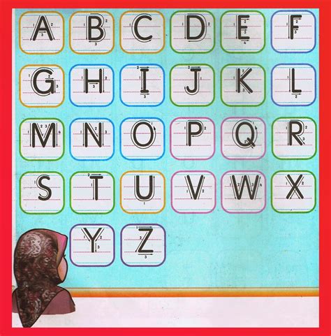 Huruf Besar Huruf Abc Kreatif Learn The Alphabet From A To Z Bahasa