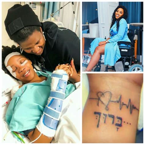 Sbahle Mpisane Gets New Hebrew Tattoo On Her Way To Full Recovery With