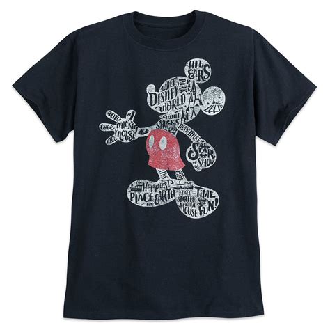 Mickey Mouse Walt Disney World T Shirt For Adults Black Adulting