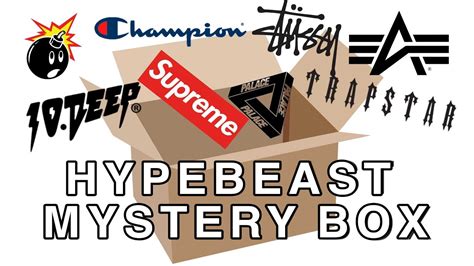 Hypebeast Streetwear Mystery Box 1st In Uk Youtube