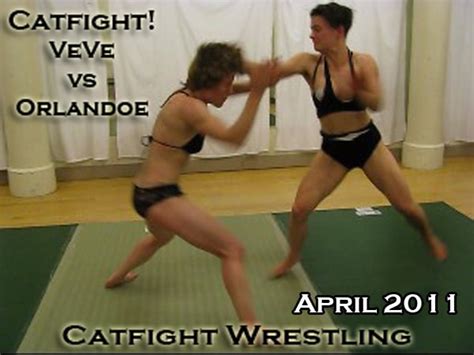 Veve Vs Orlandoe Catfight Wrestling April