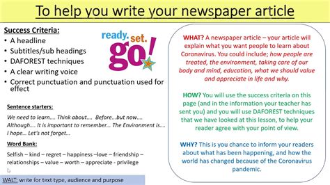 Newspaper Article Writing Help Newspapers Part 4