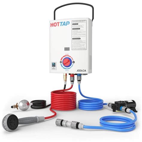 Camplux pro tankless propane water heater; JOOLCA HOTTAP OUTING - LPG GAS PORTABLE HOT WATER HEATER ...