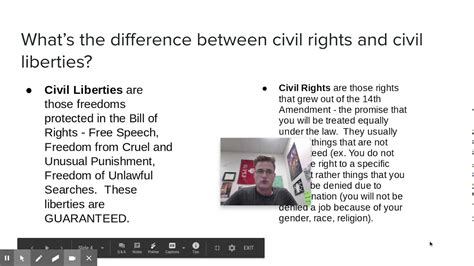 The Difference Between Civil Rights And Civil Liberties Youtube
