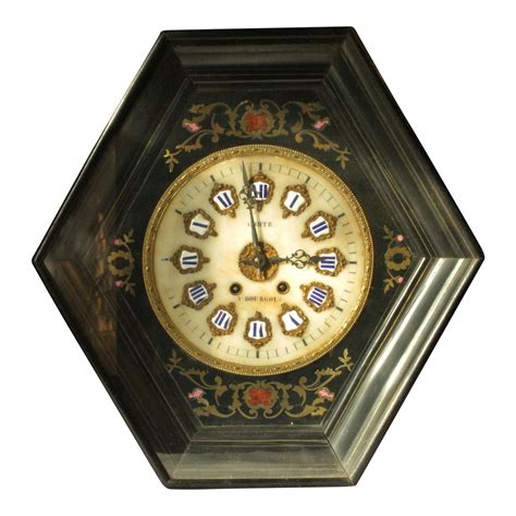 19th Century Antique French Wall Clock From Comte By Bourgoin Chairish