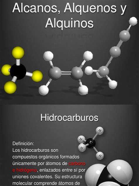 Estructura Y Nomenclatura Alcanos Alquenos Y Alquinos Cap 1a3