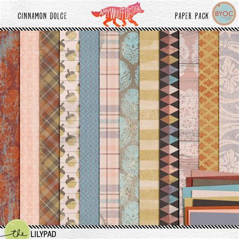Cinnamon Dolce Paper Pack By Amy Wolff Paper Pack Paper Scrapbook
