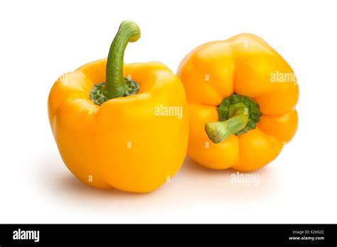 Bell Peppers Isolated Stock Photo Alamy