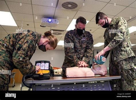 Navy Corpsmen And Civilians Refreshed Their First Responder Skills