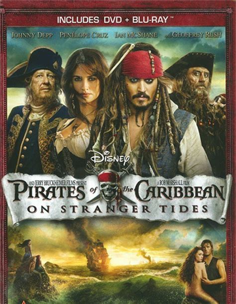Pirates Of The Caribbean On Stranger Tides DVD Blu Ray Combo Blu Ray DVD Empire