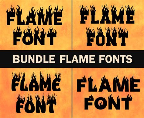 Flame Font Fire Font Burning Font Flaming Letters Font Burning Fire