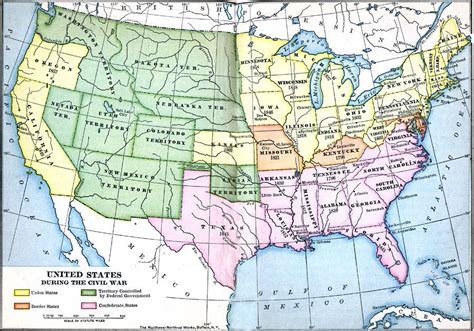 Map Of The Us During The Civil War Beloved Civil War Civil War