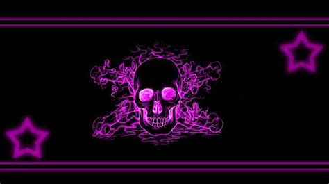 42 Purple Skull Wallpaper