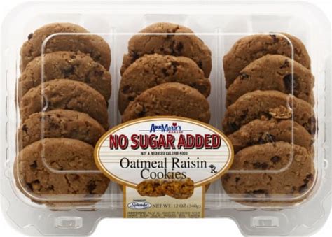 Ann Maries No Sugar Added Oatmeal Raisin Cookies 12 Oz 12 Oz Fry