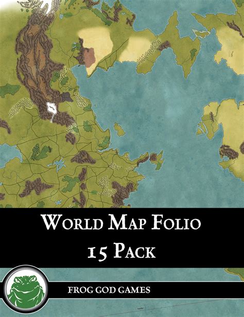 The World Of The Lost Lands Map Folio Frog God Games