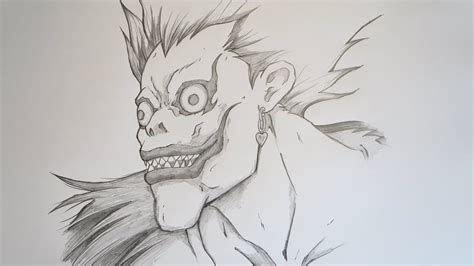 How To Draw Ryuk Death Note Step By Step Anime Drawing Tutorial