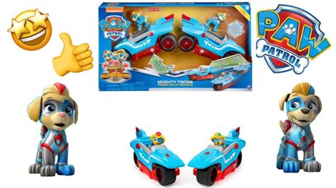 Paw Patrol Mighty Twins Vehicle Toy Review Meet The Mighty Pups Ella