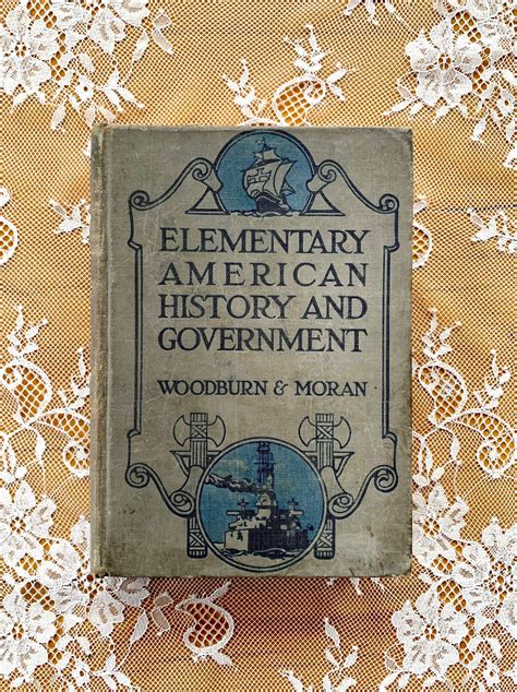 1926 Vintage Book Elementary American History And Government Etsy