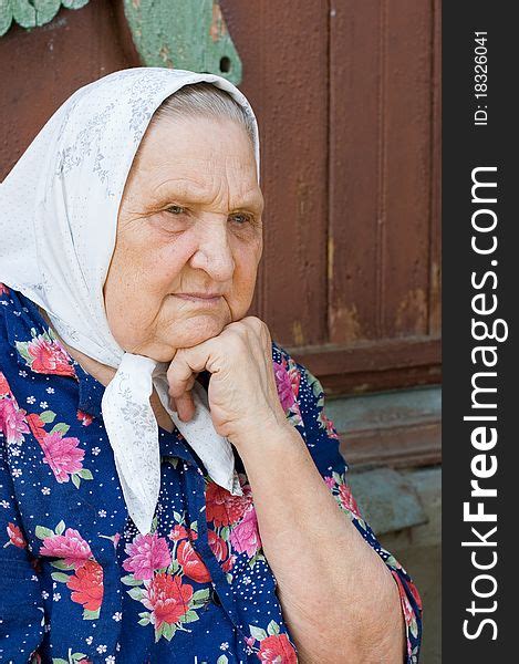 Portrait Of The Old Woman Free Stock Images Photos