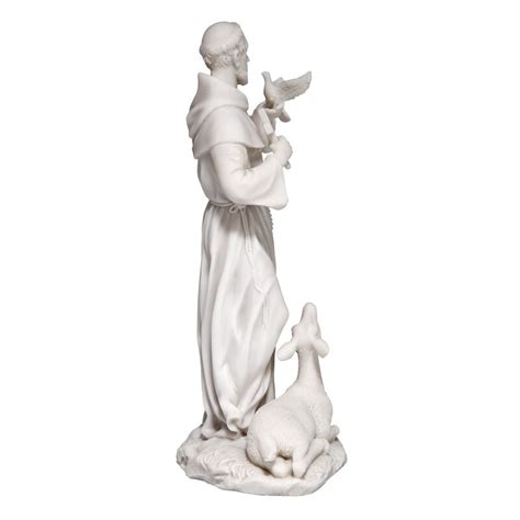 Design Toscano Saint Francis Of Assisi Bonded Marble Resin Statue