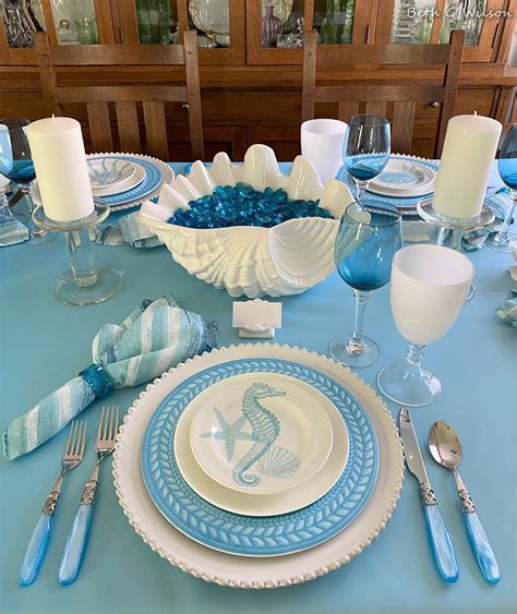 An Ocean Beach Tablescape For Summer In 2021 Tablescapes Summer