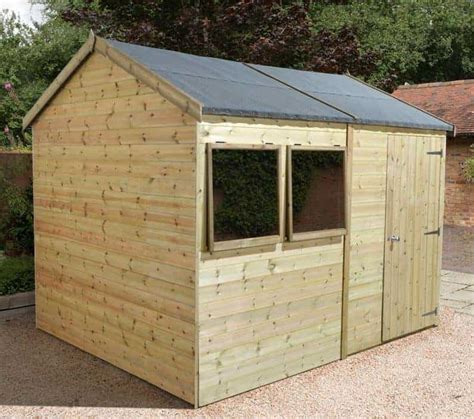12 X 8 Shed Plus Champion Heavy Duty Reverse Apex Single Door Shed