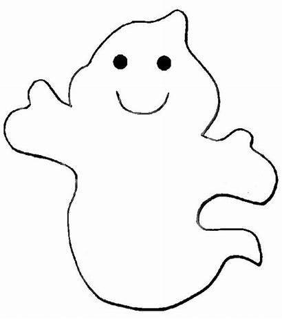Ghost Outline Template Templates Halloween Printable Ghosts