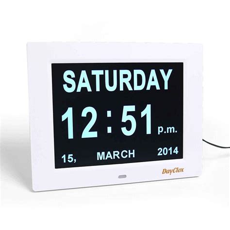 Dayclox International Digital Calendar Day Clock
