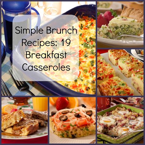 Simple Brunch Recipes 19 Breakfast Casseroles