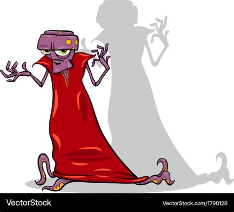 Evil Alien Cartoon Character Royalty Free Vector Image