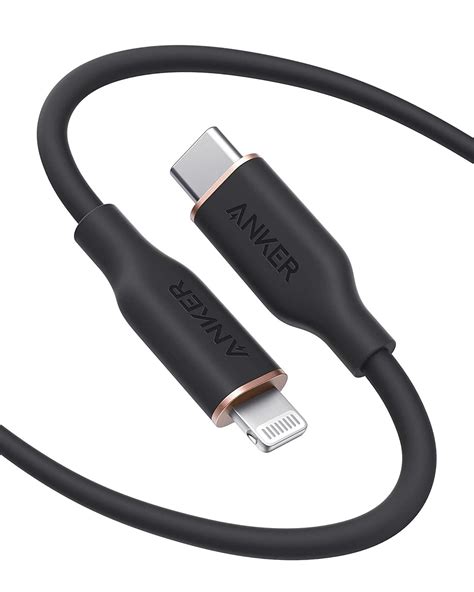 Anker Usb C To Lightning Cable 641 Cable Midnight Black 6ft Mfi Certified Powerline Iii