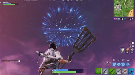 Fortnite Full Live View Of Crack In Sky Exploding Cube Event After