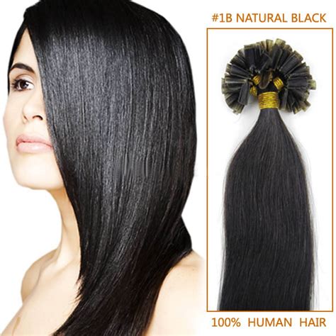 I hope you all enjoy this tutorial! 18 Inch #1b Natural Black Stick Tip Human Hair Extensions 100S