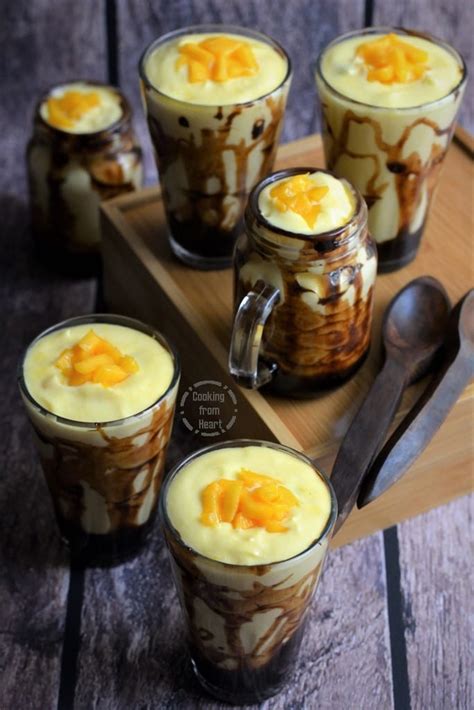 Mango Chocolate Mousse Easy Eggless Mango Mousse Cooking From Heart