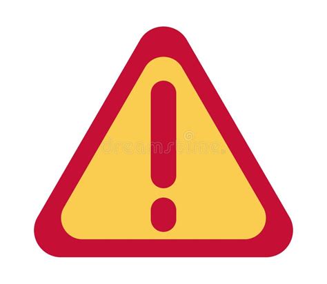 Alert Symbol In Triangle Stock Vector Illustration Of Caution 254800904
