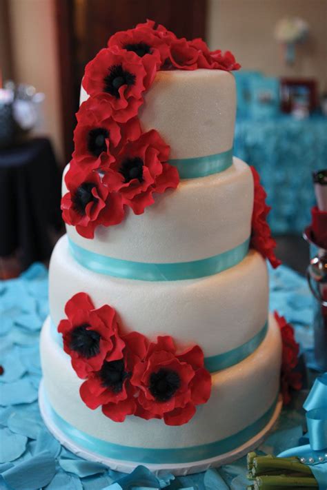 Sugar Flower Wedding Cakes Wedding Cake Red Sugar Flower Wedding