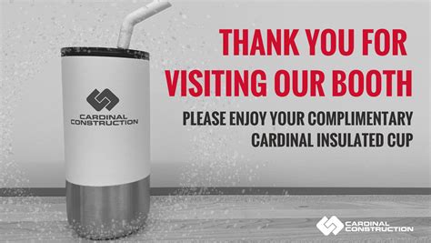 Thank You For Visiting Our Booth Cardinal Construction