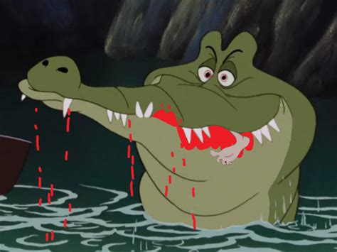 Tick Tock Croc Is Eating Captain Hook With Blood By Johnnysaurus93 On